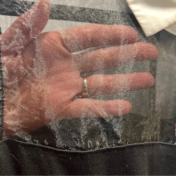 Betsey Johnson Women's Black Sheer Neckline White Collar Dress. Size 10. - Picture 7 of 13